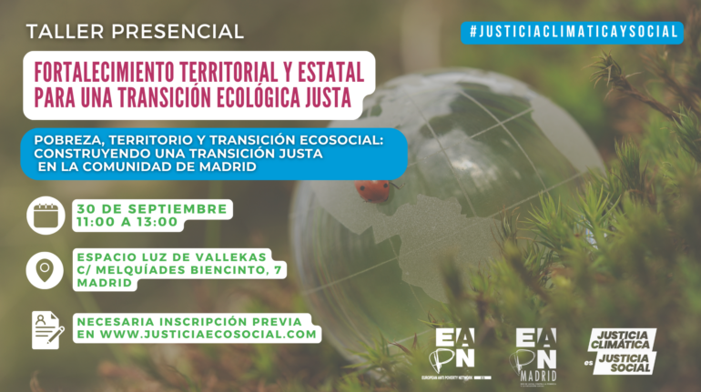 Taller Fortalecimiento territorial transición ecosocial Madrid